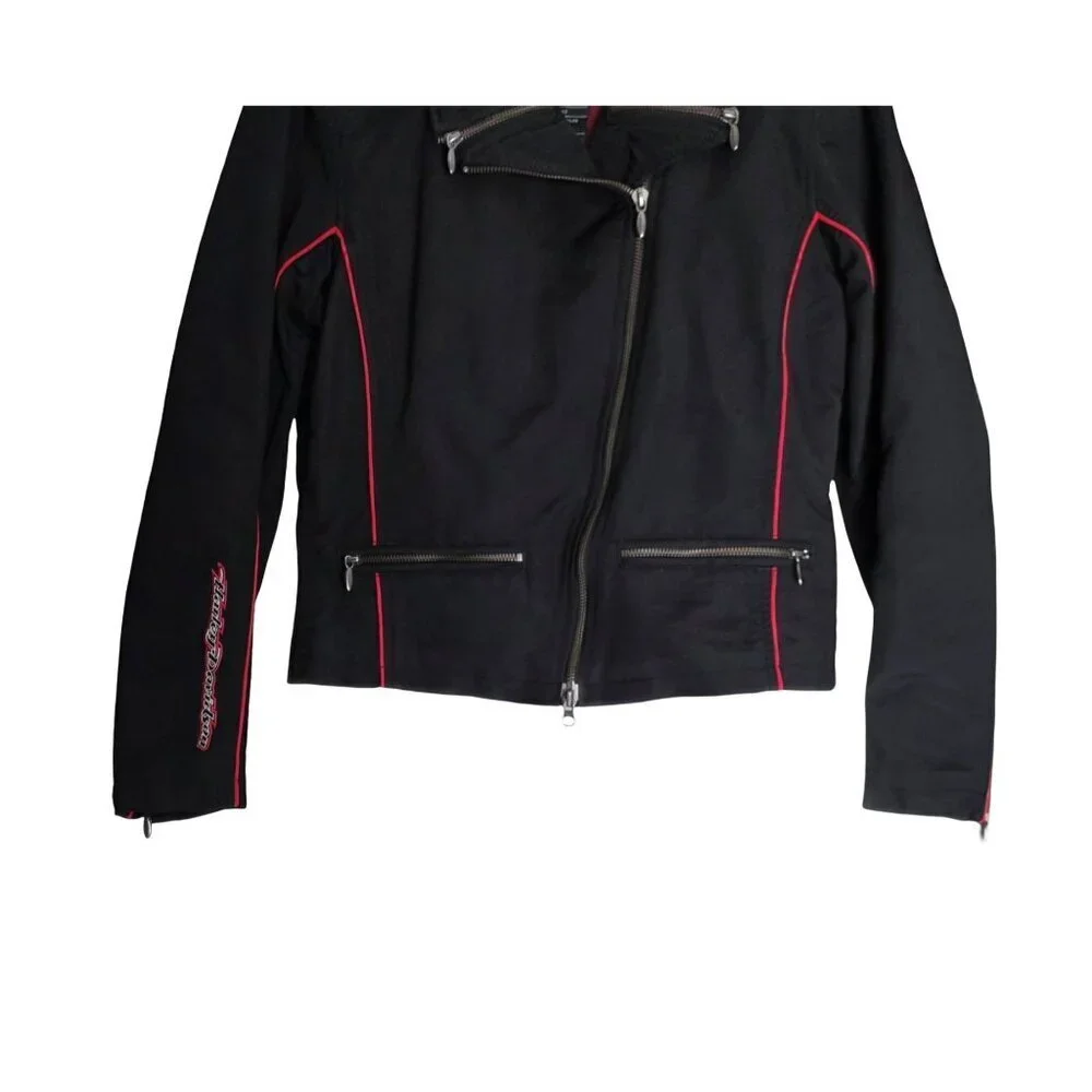Women's - Harley Davidson Embroidered Moto Jacket, Size Small